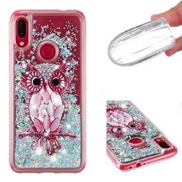 Seashell Owl Dynamic Liquid Glitter Quicksand Soft TPU Case for Xiaomi Mi Redmi Note 7 / Note 7 Pro