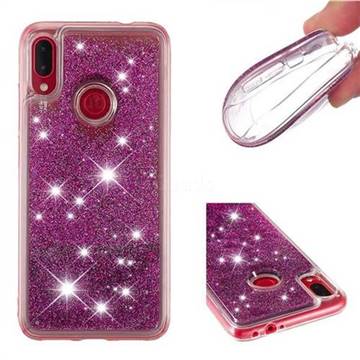 Dynamic Liquid Glitter Quicksand Sequins TPU Phone Case for Xiaomi Mi Redmi Note 7 / Note 7 Pro - Purple