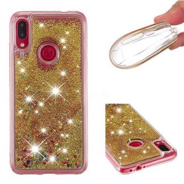 Dynamic Liquid Glitter Quicksand Sequins TPU Phone Case for Xiaomi Mi Redmi Note 7 / Note 7 Pro - Golden