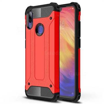 King Kong Armor Premium Shockproof Dual Layer Rugged Hard Cover for Xiaomi Mi Redmi Note 7 / Note 7 Pro - Big Red