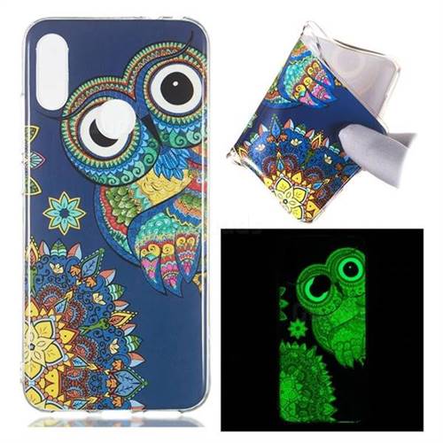 Tribe Owl Noctilucent Soft TPU Back Cover for Xiaomi Mi Redmi Note 7 / Note 7 Pro
