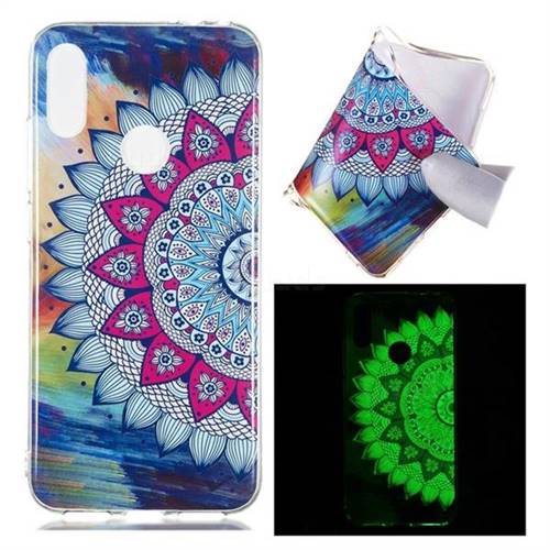 Colorful Sun Flower Noctilucent Soft TPU Back Cover for Xiaomi Mi Redmi Note 7 / Note 7 Pro