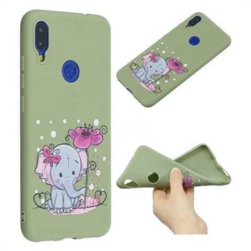 Butterfly Elephant Anti-fall Frosted Relief Soft TPU Back Cover for Xiaomi Mi Redmi Note 7 / Note 7 Pro