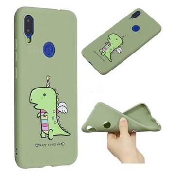 Cute Crocodile Anti-fall Frosted Relief Soft TPU Back Cover for Xiaomi Mi Redmi Note 7 / Note 7 Pro