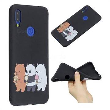 Ice Cream Bear Anti-fall Frosted Relief Soft TPU Back Cover for Xiaomi Mi Redmi Note 7 / Note 7 Pro