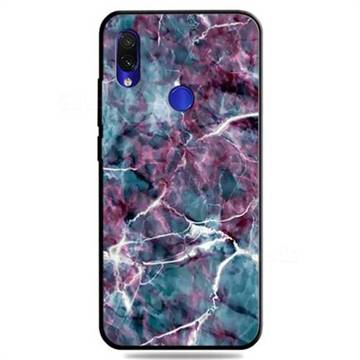 Marble 3D Embossed Relief Black TPU Cell Phone Back Cover for Xiaomi Mi Redmi Note 7 / Note 7 Pro
