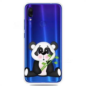 Bamboo Panda Clear Varnish Soft Phone Back Cover for Xiaomi Mi Redmi Note 7 / Note 7 Pro
