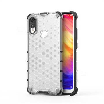 Honeycomb TPU + PC Hybrid Armor Shockproof Case Cover for Xiaomi Mi Redmi Note 7 / Note 7 Pro - Transparent