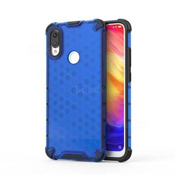 Honeycomb TPU + PC Hybrid Armor Shockproof Case Cover for Xiaomi Mi Redmi Note 7 / Note 7 Pro - Blue