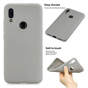 Soft Matte Silicone Phone Cover for Xiaomi Mi Redmi Note 7 / Note 7 Pro - Gray