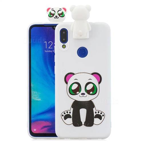 Panda Soft 3D Climbing Doll Stand Soft Case for Xiaomi Mi Redmi Note 7 / Note 7 Pro