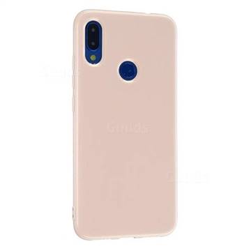 2mm Candy Soft Silicone Phone Case Cover for Xiaomi Mi Redmi Note 7 / Note 7 Pro - Light Pink