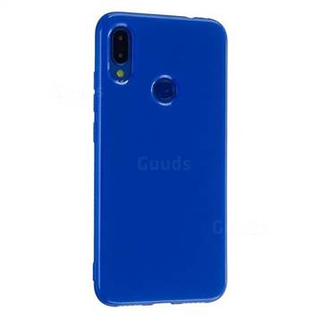 2mm Candy Soft Silicone Phone Case Cover for Xiaomi Mi Redmi Note 7 / Note 7 Pro - Navy Blue
