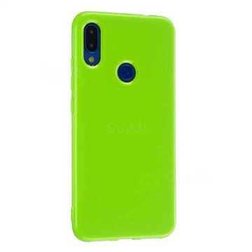 2mm Candy Soft Silicone Phone Case Cover for Xiaomi Mi Redmi Note 7 / Note 7 Pro - Bright Green