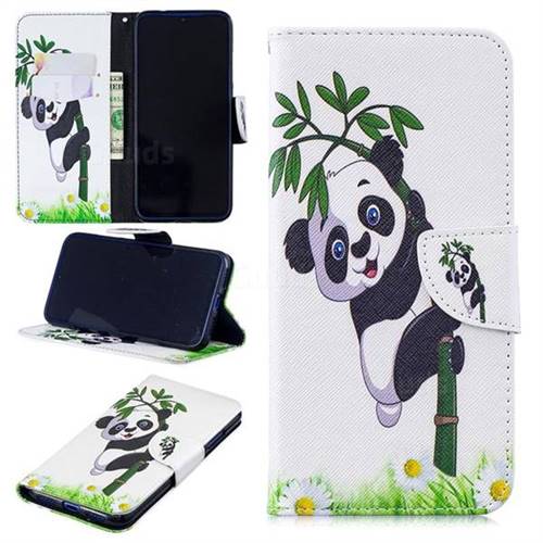 Bamboo Panda Leather Wallet Case for Xiaomi Mi Redmi Note 7 / Note 7 Pro