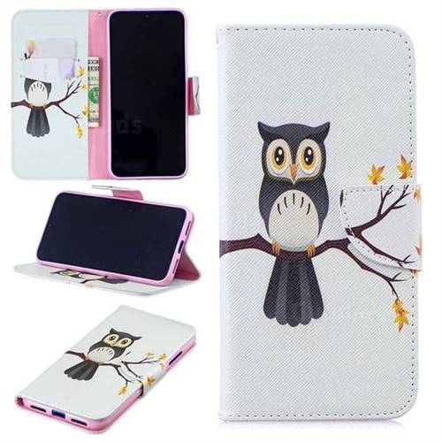 Owl on Tree Leather Wallet Case for Xiaomi Mi Redmi Note 7 / Note 7 Pro