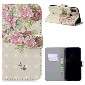 Beauty Rose 3D Painted Leather Phone Wallet Case for Xiaomi Mi Redmi Note 7 / Note 7 Pro