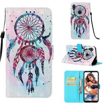 ColorDrops Wind Chimes 3D Painted Leather Wallet Case for Xiaomi Mi Redmi Note 7 / Note 7 Pro