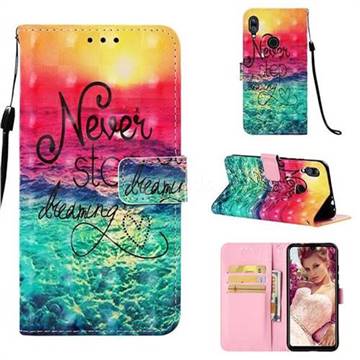 Colorful Dream Catcher 3D Painted Leather Wallet Case for Xiaomi Mi Redmi Note 7 / Note 7 Pro
