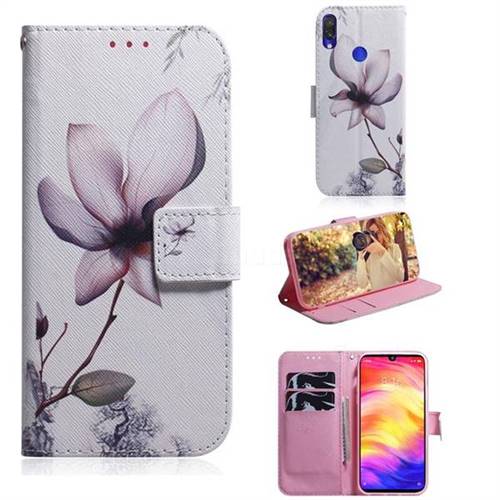 Magnolia Flower PU Leather Wallet Case for Xiaomi Mi Redmi Note 7 / Note 7 Pro