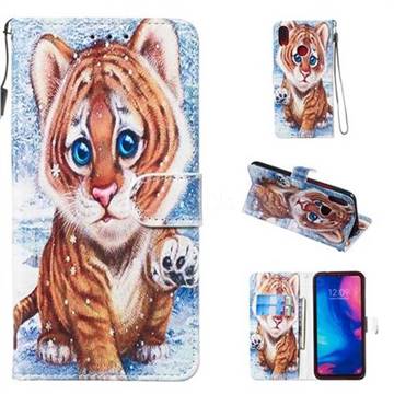 Baby Tiger Smooth Leather Phone Wallet Case for Xiaomi Mi Redmi Note 7 / Note 7 Pro