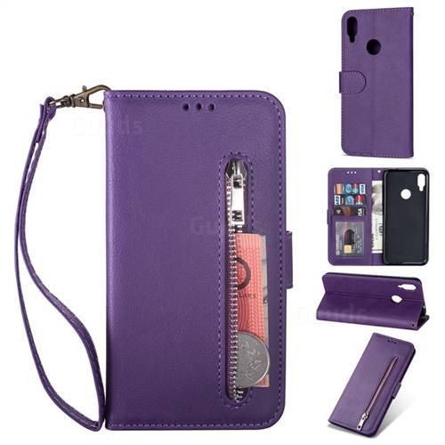 Retro Calfskin Zipper Leather Wallet Case Cover for Xiaomi Mi Redmi ...