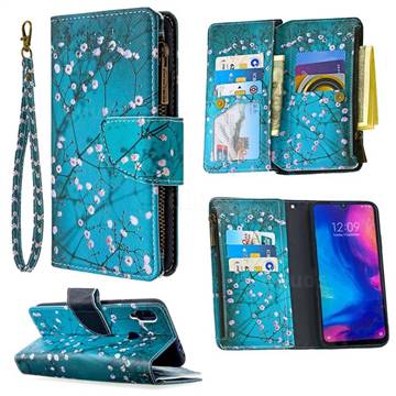 Blue Plum Binfen Color BF03 Retro Zipper Leather Wallet Phone Case for Xiaomi Mi Redmi Note 7 / Note 7 Pro