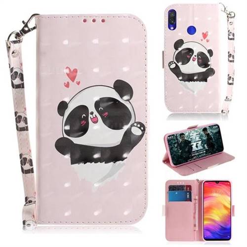 Heart Cat 3D Painted Leather Wallet Phone Case for Xiaomi Mi Redmi Note 7S