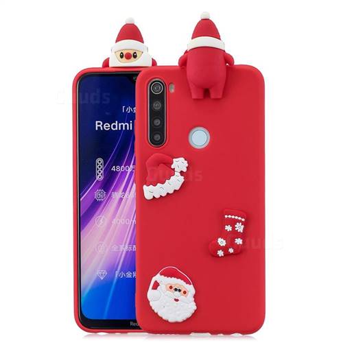 Red Santa Claus Christmas Xmax Soft 3D Silicone Case for Mi Xiaomi Redmi Note 8