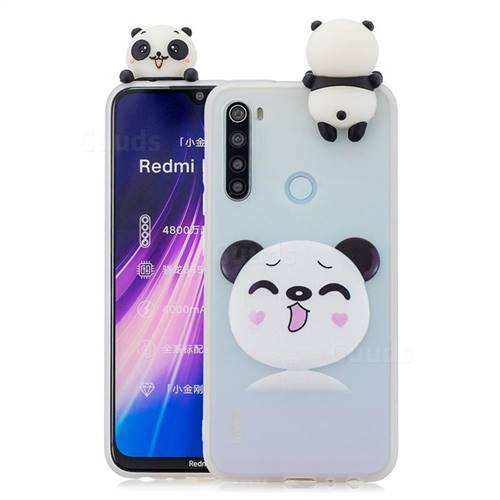 Smiley Panda Soft 3D Climbing Doll Soft Case for Mi Xiaomi Redmi Note 8