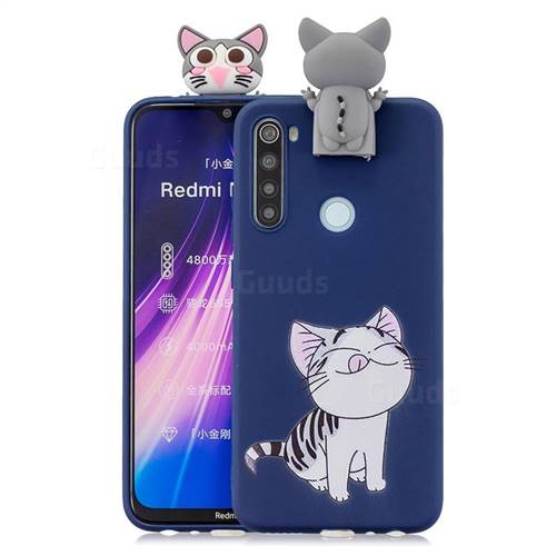 Grinning Cat Soft 3D Climbing Doll Stand Soft Case for Mi Xiaomi Redmi Note 8
