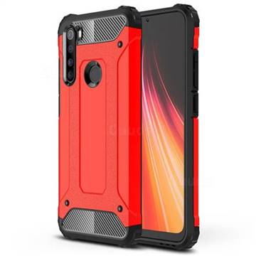 King Kong Armor Premium Shockproof Dual Layer Rugged Hard Cover for Mi Xiaomi Redmi Note 8 - Big Red