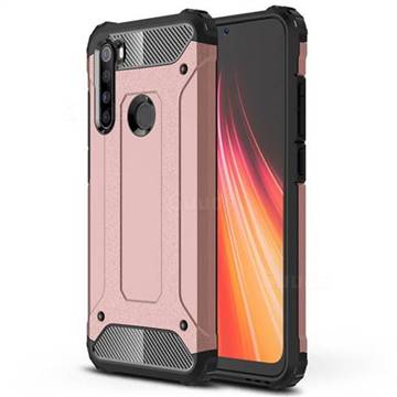 King Kong Armor Premium Shockproof Dual Layer Rugged Hard Cover for Mi Xiaomi Redmi Note 8 - Rose Gold