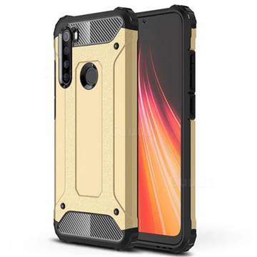 King Kong Armor Premium Shockproof Dual Layer Rugged Hard Cover for Mi Xiaomi Redmi Note 8 - Champagne Gold