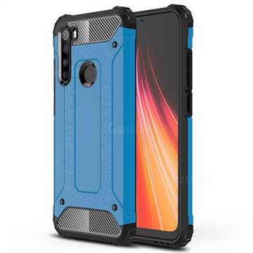 King Kong Armor Premium Shockproof Dual Layer Rugged Hard Cover for Mi Xiaomi Redmi Note 8 - Sky Blue