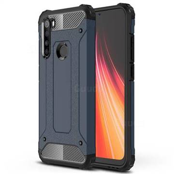 King Kong Armor Premium Shockproof Dual Layer Rugged Hard Cover for Mi Xiaomi Redmi Note 8 - Navy