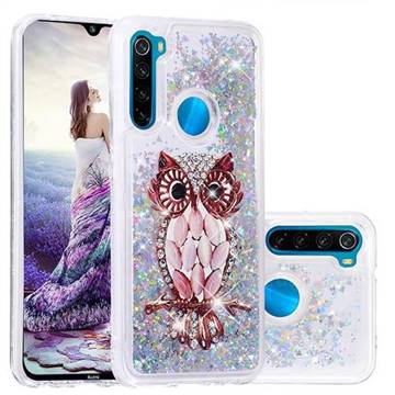 Seashell Owl Dynamic Liquid Glitter Quicksand Soft TPU Case for Mi Xiaomi Redmi Note 8
