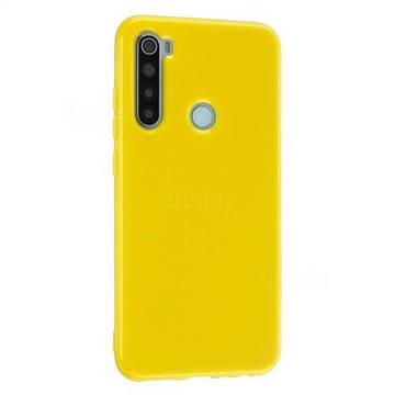 2mm Candy Soft Silicone Phone Case Cover for Mi Xiaomi Redmi Note 8 - Yellow