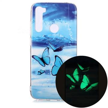 Flying Butterflies Noctilucent Soft TPU Back Cover for Mi Xiaomi Redmi Note 8