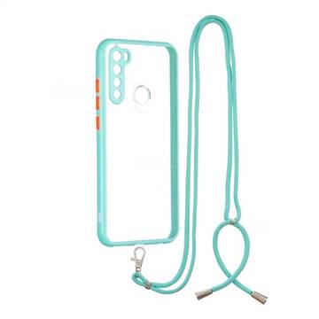 Necklace Cross-body Lanyard Strap Cord Phone Case Cover for Mi Xiaomi Redmi Note 8 - Blue