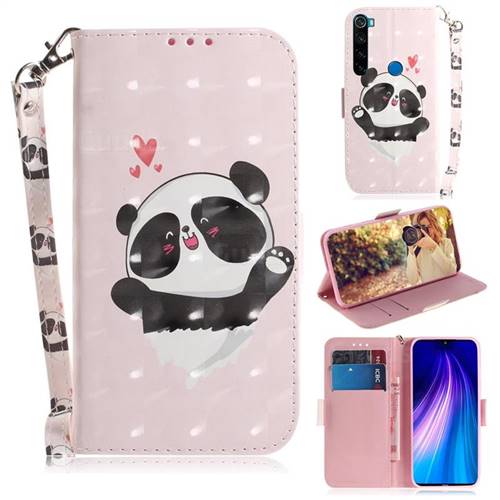Heart Cat 3D Painted Leather Wallet Phone Case for Mi Xiaomi Redmi Note 8