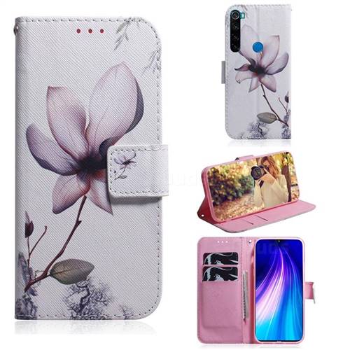Magnolia Flower PU Leather Wallet Case for Mi Xiaomi Redmi Note 8