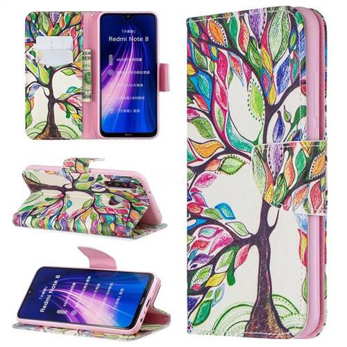 The Tree of Life Leather Wallet Case for Mi Xiaomi Redmi Note 8