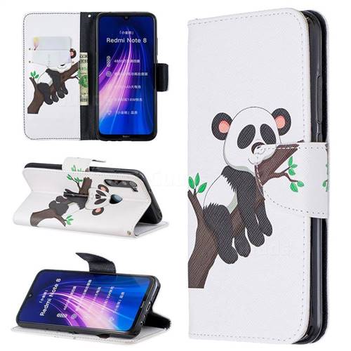 Tree Panda Leather Wallet Case for Mi Xiaomi Redmi Note 8