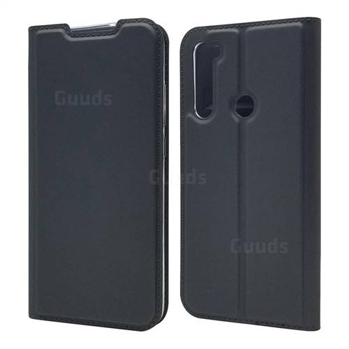 Ultra Slim Card Magnetic Automatic Suction Leather Wallet Case for Mi Xiaomi Redmi Note 8 - Star Grey