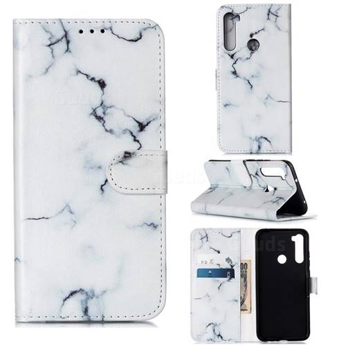 Soft White Marble PU Leather Wallet Case for Mi Xiaomi Redmi Note 8