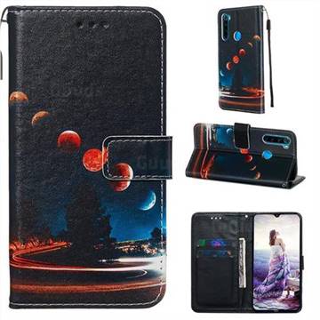 Wandering Earth Matte Leather Wallet Phone Case for Mi Xiaomi Redmi Note 8