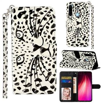 Leopard Panther 3D Leather Phone Holster Wallet Case for Mi Xiaomi Redmi Note 8