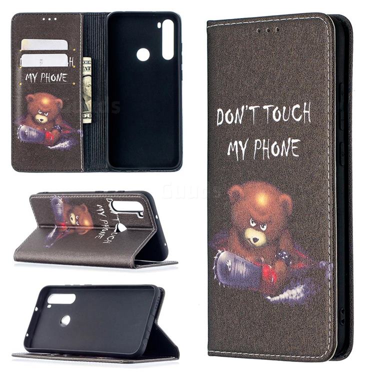 Chainsaw Bear Slim Magnetic Attraction Wallet Flip Cover for Mi Xiaomi Redmi Note 8
