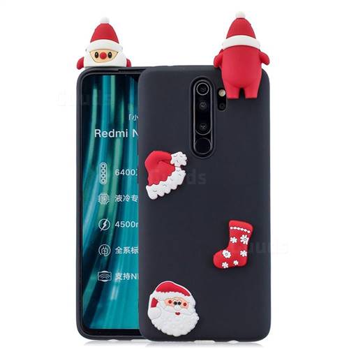 Black Santa Claus Christmas Xmax Soft 3D Silicone Case for Mi Xiaomi Redmi Note 8 Pro